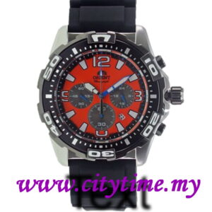 ORIENT Men Chronograph Quartz Rubber Sport Watch FTW05005M