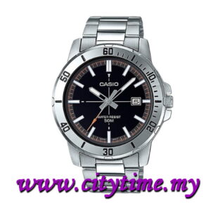 CASIO Men Analog Stainless Steel Date Watch MTP-VD01D-1E2VUDF