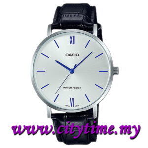 Casio Men Analog Leather Strap Watch MTP-VT01L-7B1UDF