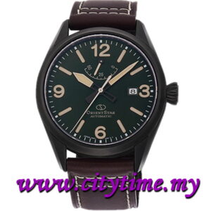 ORIENT STAR Men Mechanical Sapphire Leather Strap Date Watch RE-AU0201E