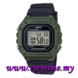 Casio Youth Digital Rubber Sport Watch W-218H-3AVDF