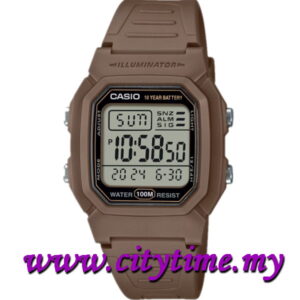 Casio Digital 10 Years Battery Rubber Sport Watch W-800H-5AVDF