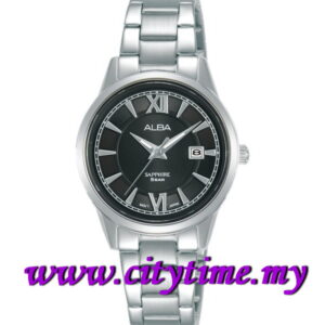 ALBA Ladies Analog Sapphire Glass Date Watch AH7AL1X (VJ22-X375)