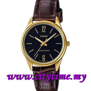 CASIO Ladies Analog Leather Watch LTP-V005GL-1BUDF