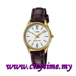 Casio Ladies Analog Leather Watch LTP-V005GL-7BUDF