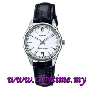 CASIO Ladies Analog Leather Dress Watch LTP-V005L-7B2UDF