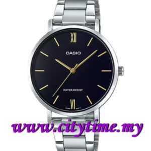 CASIO Ladies Analog Quartz Stainless Steel Dress Watch LTP-VT01D-1BUDF