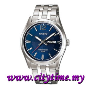Casio Men Day Date Stainless Steel Watch MTP-1335D-2AVDF