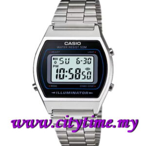 CASIO Men Digital Silver Vintage Retro Watch B640WD-1AV