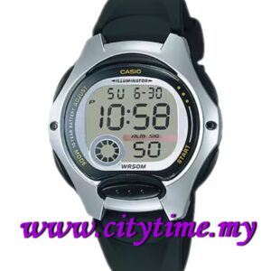 CASIO Ladies 10 Years Battery Rubber Strap Watch LW-200-1A