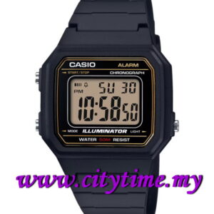 CASIO Men Digital Square Case Classic Rubber Sport Watch W-217H-9A