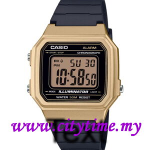CASIO Men Digital Square Case Classic Rubber Sport Watch W-217HM-9A