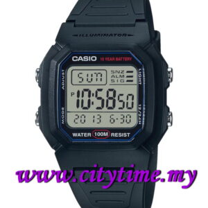 Casio Digital 10 Years Battery Rubber Sport Watch W-800H-1A