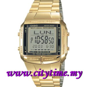 CASIO Data Bank 10 Years Battery Gold Tone Watch DB-360G-9ADF