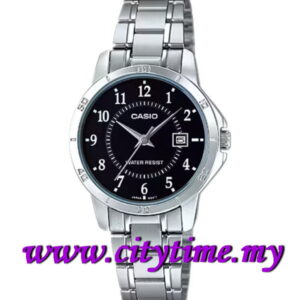 CASIO Ladies Analog Quartz Date Watch LTP-V004D-1B