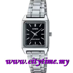 CASIO Ladies Analog Silver Dial Square Dress Watch LTP-V007D-1E