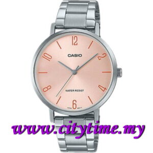 CASIO Ladies Analog Quartz Stainless Steel Dress Watch LTP-VT01D-4B2