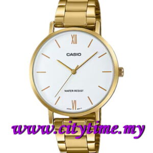 CASIO Ladies Analog Gold Stainless Steel Strap Watch LTP-VT01G-7B