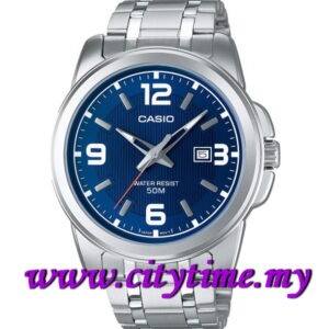 CASIO Men Stainless Steel Date Watch MTP-1314D-2AVDF