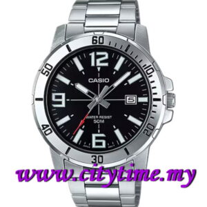 CASIO Men Analog Stainless Steel Date Watch MTP-VD01D-1BVUDF