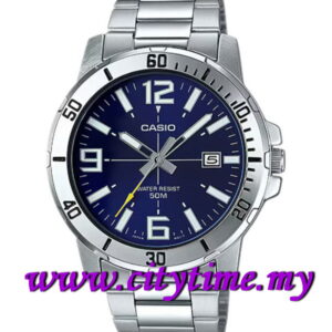 CASIO Men Analog Stainless Steel Date Watch MTP-VD01D-2BVUDF