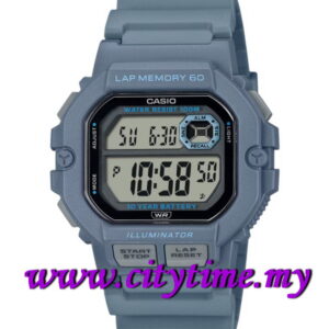 Casio Men Digital Tide Graph Rubber Sport Watch WS-1400H-2AVDF