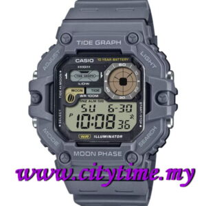 Casio Men Digital Tide Graph Rubber Sport Watch WS-1700H-8A
