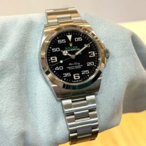 Pre-Owned Rolex Air-King MK2 126900 Black Dial Steel With Cert Year 2022