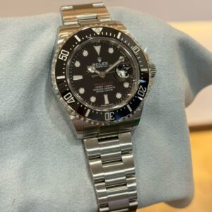 PRE-OWNED ROLEX 126600 SEA-DWELLER BLACK DIAL OYSTER BRACELET WITH CERT YEAR 2020