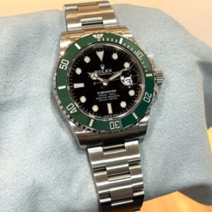 PRE-OWNED ROLEX 126610LV MK1 SUBMARINER DATE STARBUCKS BLACK DIAL OYSTER BRACELET WITH CERT YEAR 2020