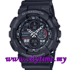 Casio G-SHOCK Men Analog Digital Speed Indicator Black Sport Watch GA-140-1A1