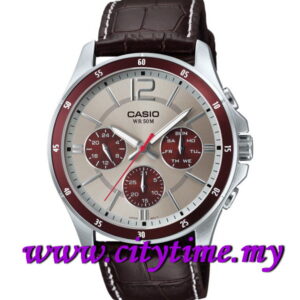 Casio Men Multi Hands Stainless Steel Watch MTP-1374L-7A1