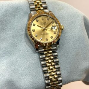 NEW ROLEX 278273 DATEJUST-31 CHAMPAGNE WITH DIAMONDS DIAL JUBILEE GOLD/STAINLESS STEEL BRACELET YEAR 2026