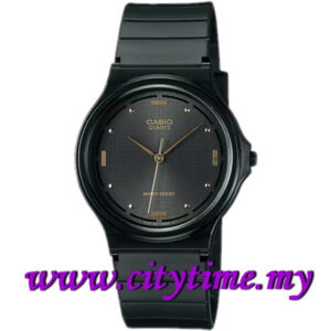 CASIO Men Analogue Classic Rubber Strap Watch MQ-76-1A