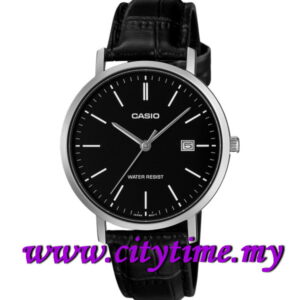 CASIO Men Analog Leather Strap Watch MTP-VT05L-1E