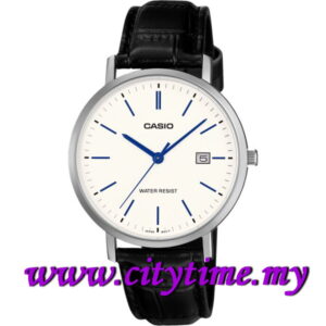 CASIO Men Analog Leather Strap Watch MTP-VT05L-7E