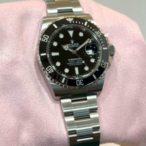 PRE-OWNED ROLEX 126610LN SUBMARINER DATE BLACK DIAL OYSTER BRACELET WITH CERT YEAR 2022