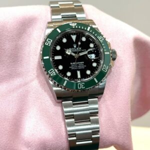 PRE-OWNED ROLEX 126610LV MK1 SUBMARINER DATE STARBUCKS BLACK DIAL OYSTER BRACELET WITH CERT YEAR 2022