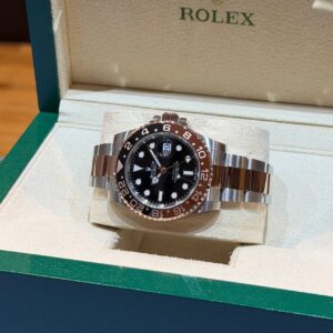 NEW ROLEX 126711CHNR GMT-MASTER II ROOTBEER BLACK DIAL OYSTER ROSE GOLD STAINLESS STEEL BRACELET WITH CERT YEAR 2026