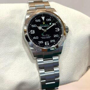 PRE-OWNED ROLEX 126900 AIR-KING MK2 BLACK DIAL STAINLESS STEEL BRACELET WITH CERT YR 2022