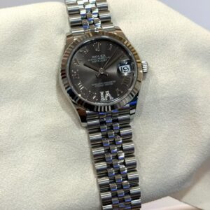 NEW ROLEX 278274 DATEJUST-31 GREY ROMAN VI DIAMONDS DIAL JUBILEE STAINLESS STEEL BRACELET WITH CERT YEAR 2026